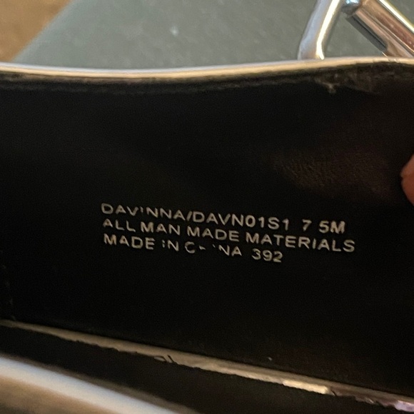 Steve Madden Davinna Silver Mary Jane Platform Shoes 7.5 Chunky Lug Sole - Picture 7 of 8